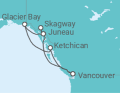 Itinerario del Crucero Alaska - Princess Cruises