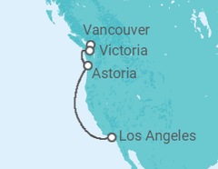 Itinerario del Crucero Alaska - Princess Cruises