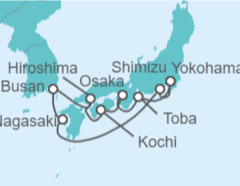 Itinerario del Crucero Japón, Corea Del Sur - Princess Cruises