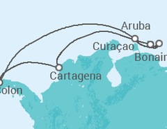 Itinerario del Crucero Curaçao, Bonaire, San Eustaquio y Saba, Aruba, Panamá - Royal Caribbean