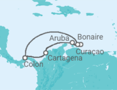 Itinerario del Crucero Aruba, Bonaire, San Eustaquio y Saba, Curaçao, Panamá - Royal Caribbean
