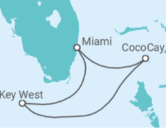 Itinerario del Crucero USA - Royal Caribbean