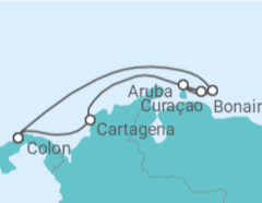 Itinerario del Crucero Curaçao, Aruba, Bonaire, San Eustaquio y Saba, Panamá - Royal Caribbean