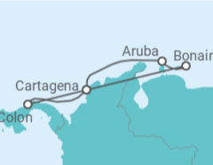 Itinerario del Crucero Aruba, Bonaire, San Eustaquio y Saba, Panamá - Royal Caribbean