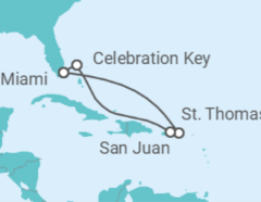 Itinerario del Crucero Islas Vírgenes - Eeuu, Puerto Rico - Carnival