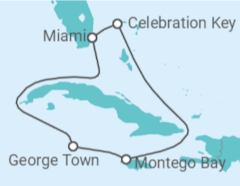 Itinerario del Crucero Jamaica, Islas Caimán - Carnival