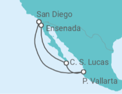 Itinerario del Crucero México - Disney Cruise Line