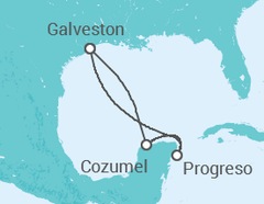 Itinerario del Crucero México - Carnival