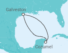 Itinerario del Crucero México - Carnival