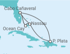 Itinerario del Crucero Bahamas, USA - MSC Cruceros