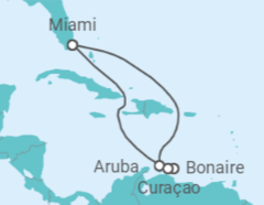 Itinerario del Crucero Aruba, Bonaire, San Eustaquio y Saba, Curaçao - Carnival