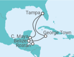 Itinerario del Crucero Honduras, Belice, Islas Caimán - Royal Caribbean