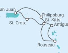 Itinerario del Crucero Saint Maarten, Antigua Y Barbuda - Royal Caribbean