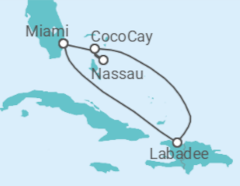 Itinerario del Crucero Bahamas - Royal Caribbean