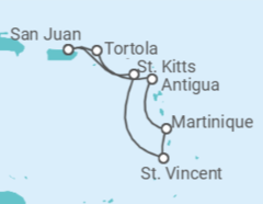 Itinerario del Crucero Islas Vírgenes - Reino Unido, Antigua Y Barbuda, Martinica - Royal Caribbean