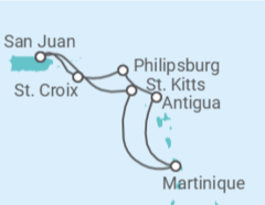 Itinerario del Crucero Saint Maarten, Antigua Y Barbuda, Martinica - Royal Caribbean