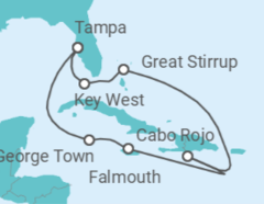 Itinerario del Crucero USA, Jamaica, Islas Caimán - NCL Norwegian Cruise Line