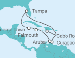 Itinerario del Crucero Curaçao, Aruba, Jamaica, Islas Caimán - NCL Norwegian Cruise Line