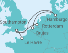 Itinerario del Crucero Reino Unido, Alemania, Bélgica, Holanda - MSC Cruceros