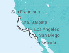 Itinerario del Crucero USA, México - Princess Cruises