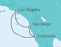 Itinerario del Crucero USA, México - Princess Cruises