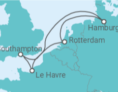 Itinerario del Crucero Francia, Reino Unido, Alemania - MSC Cruceros