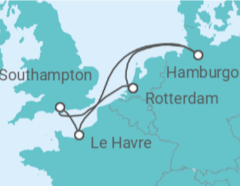 Itinerario del Crucero Reino Unido, Francia, Alemania - MSC Cruceros