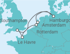 Itinerario del Crucero Francia, Reino Unido, Alemania - MSC Cruceros