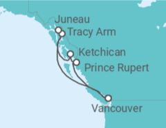 Itinerario del Crucero Alaska - Royal Caribbean