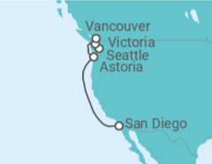 Itinerario del Crucero Alaska - Royal Caribbean