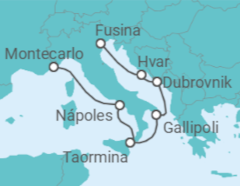 Itinerario del Crucero Croacia, Italia - Silversea