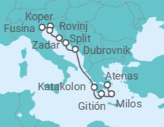 Itinerario del Crucero Eslovenia, Croacia - Silversea