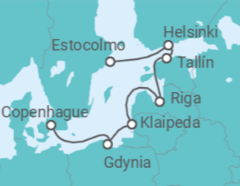 Itinerario del Crucero Finlandia, Estonia, Letonia, Lituania, Polonia - Silversea