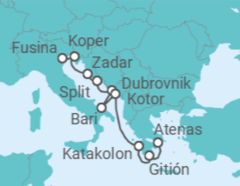 Itinerario del Crucero Eslovenia, Croacia, Italia, Montenegro - Silversea