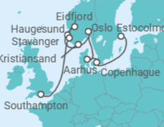 Itinerario del Crucero Dinamarca, Noruega - Silversea