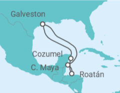 Itinerario del Crucero Honduras, México - Royal Caribbean