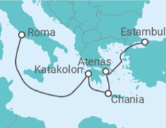 Itinerario del Crucero Grecia - Cunard