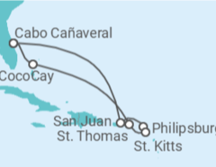 Itinerario del Crucero Puerto Rico, Saint Maarten, San Cristóbal Y Nieves, Islas Vírgenes - Eeuu - Royal Caribbean