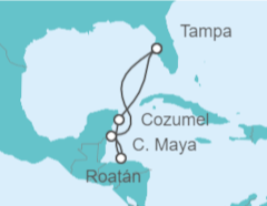 Itinerario del Crucero Honduras, México - Royal Caribbean