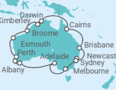 Itinerario del Crucero Australia - Princess Cruises