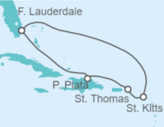 Itinerario del Crucero Islas Vírgenes - Eeuu, San Cristóbal Y Nieves - Celebrity Cruises