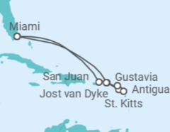 Itinerario del Crucero Puerto Rico, Antigua Y Barbuda, Guadalupe - Silversea