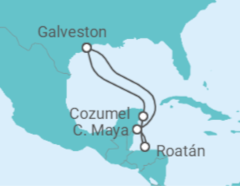 Itinerario del Crucero México, Honduras - Royal Caribbean