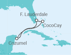Itinerario del Crucero México - Royal Caribbean