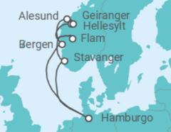 Itinerario del Crucero Noruega - Costa Cruceros