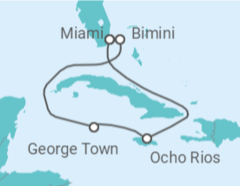 Itinerario del Crucero Caribe Occidental y Club de Playa Bimini - Virgin Voyages