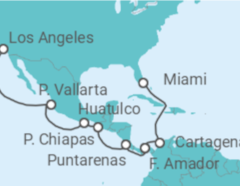 Itinerario del Crucero Colombia, Panamá, Costa Rica, México - Princess Cruises