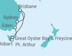 Itinerario del Crucero Australia - Princess Cruises
