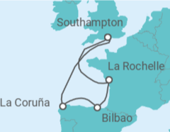 Itinerario del Crucero España - MSC Cruceros