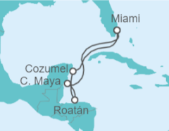 Itinerario del Crucero Honduras, México - Royal Caribbean